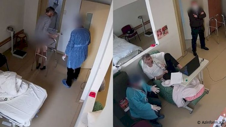 Saakaşvilinin xəstəxanadan görüntüləri yayıldı - Yeni VİDEO