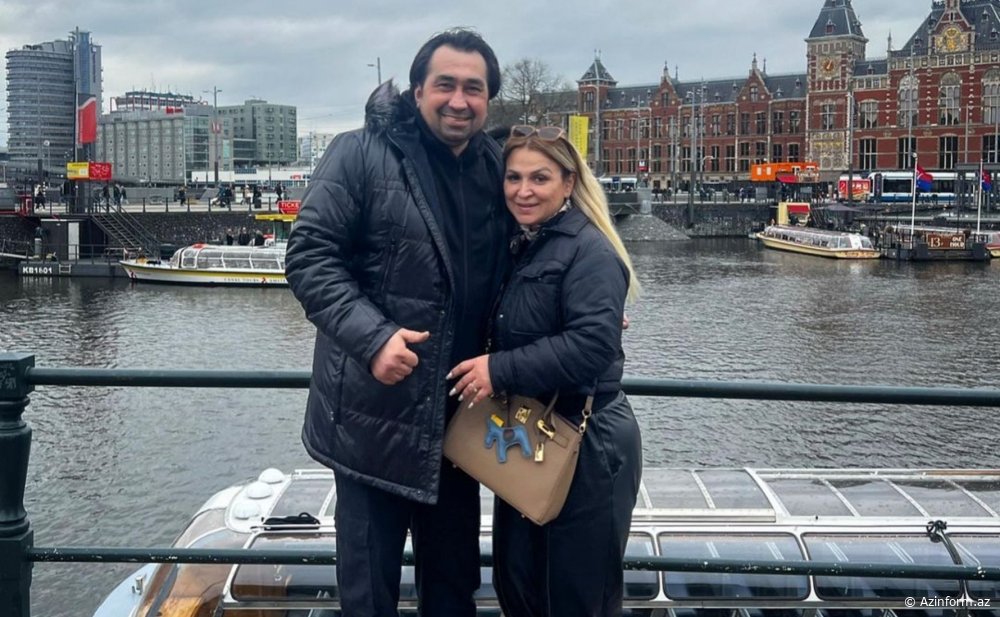 Eltonun xanımı ilə Avropa gəzintisi - FOTOLAR