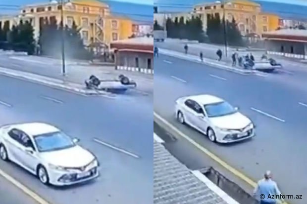 Sürücünün səhvi AĞIR QƏZAYA SƏBƏB OLDU - ANBAAN VİDEO
