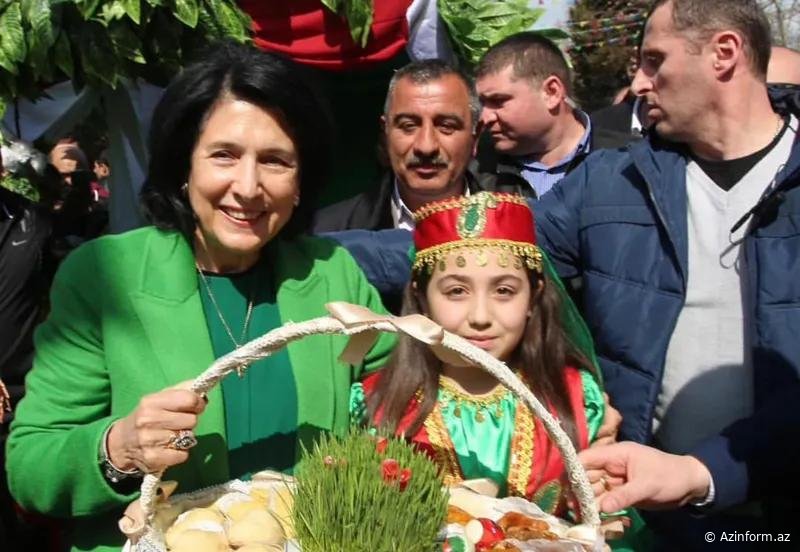 Gürcüstan prezidenti Azərbaycan xalqını Novruz bayramı münasibətilə təbrik edib