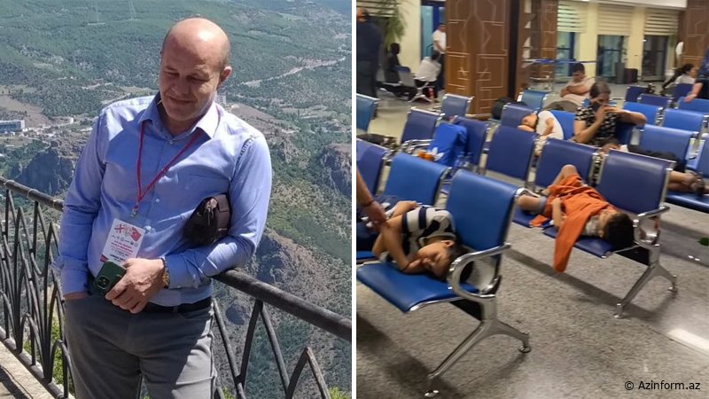 Naxçıvan aeroportunda BİABIRÇILIQ: "Pilot "uçamayacam" dedi..." - Türk jurnalist VİDEO PAYLAŞDI